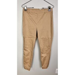 H& M Khaki Womens Soft Stretchy dress‎ pants size 8 Elastic Waist Pullon